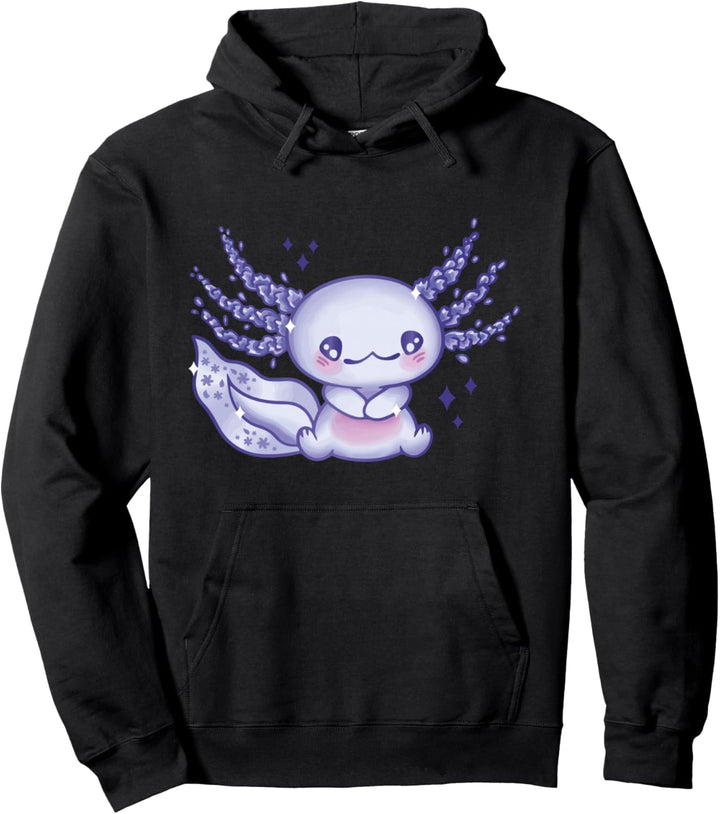 Axolotl Pastell Goth Kawaii Axolotl Anime Mädchen Teenager Pullover Hoodie