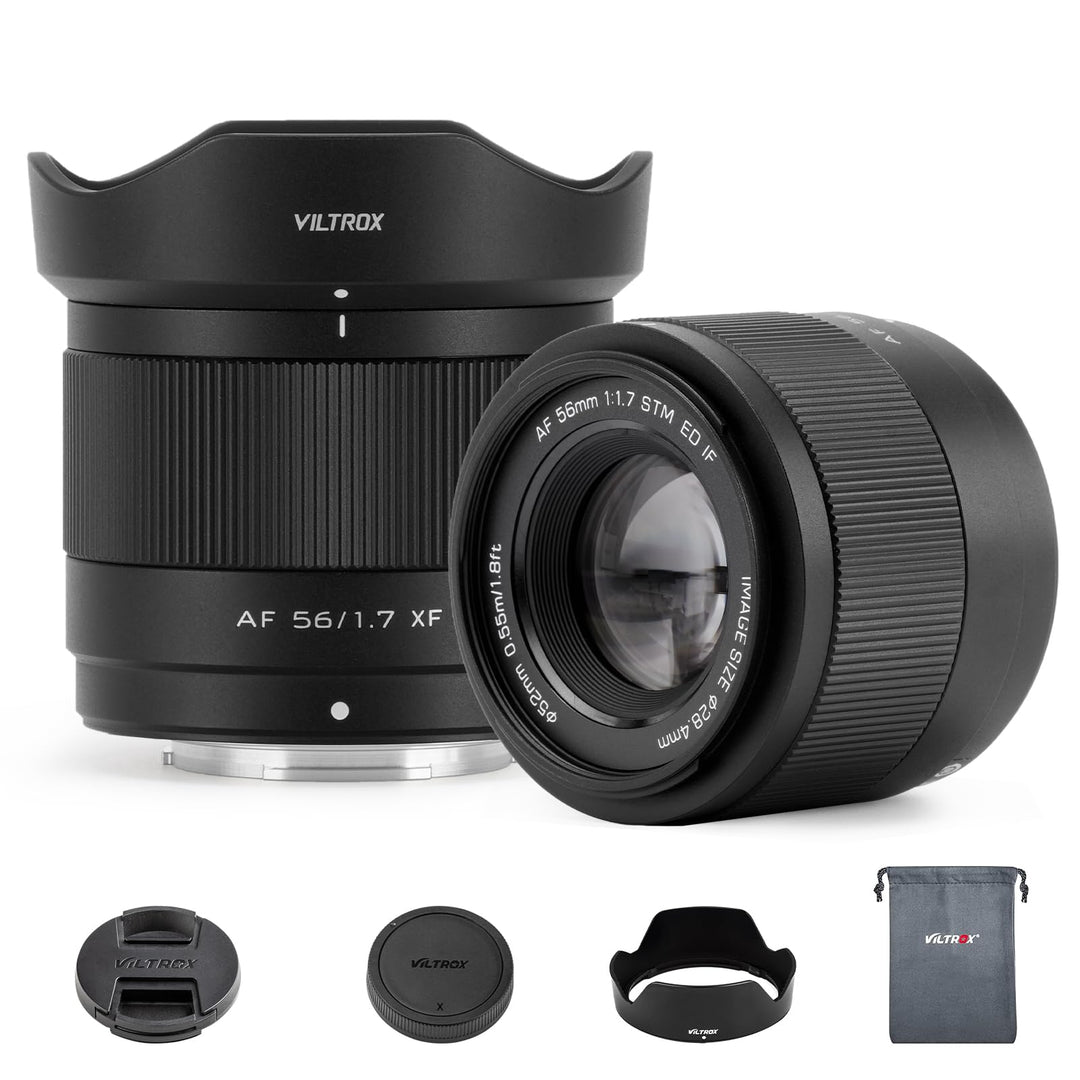 VILTROX 56 mm F1.7 APS-C-Autofokusobjektive für Fuji X-Mount-Kameraobjektive Standardobjektiv mit Gr