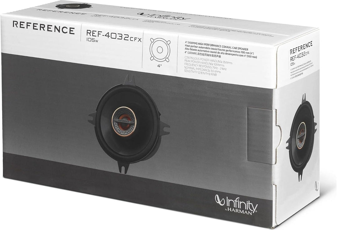 Infinity Reference Series Koaxial-Autolautsprecher, 4 Zoll
