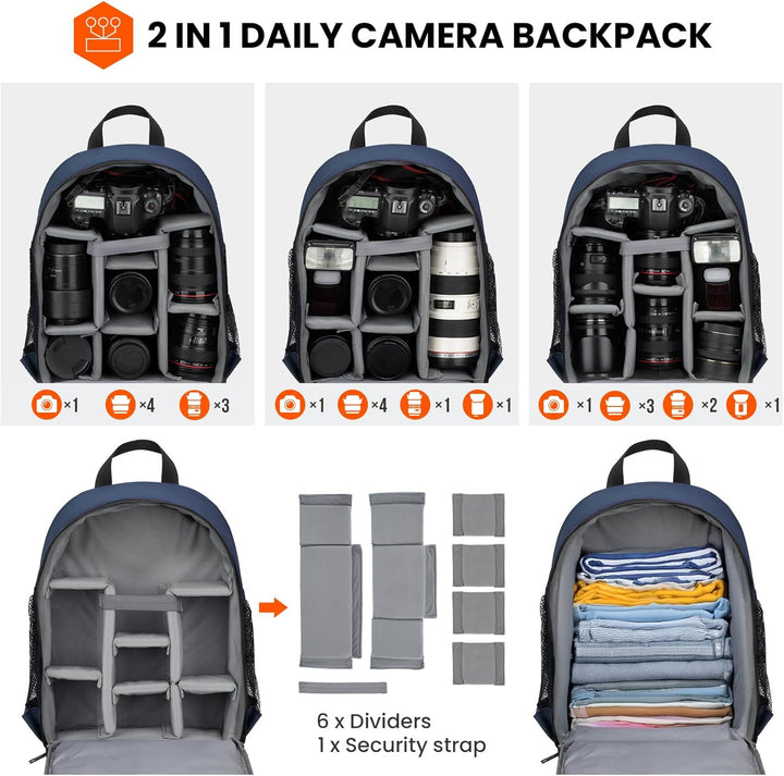 TARION Kamerarucksack Klein Fotorucksack Kameratasche: Kamera Rucksack Kompakt Kamerarucksäcke Leich