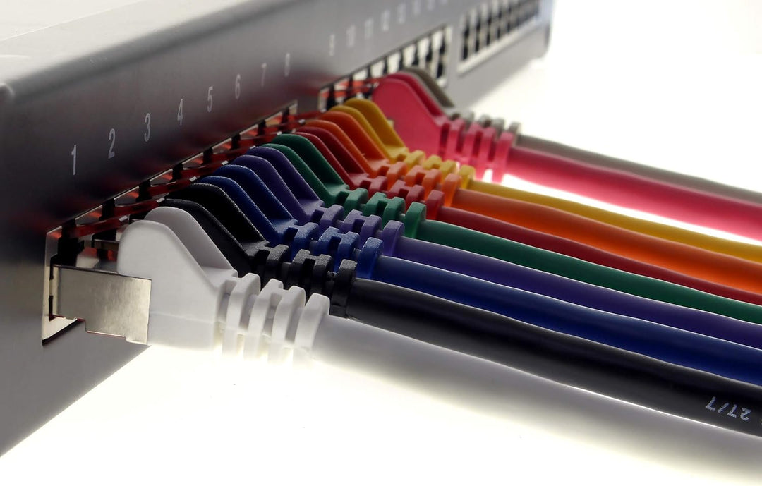 Netzwerkkabel Cat.6 5m schwarz - 10 x Ethernetkabel Lankabel Cat6 Lan Netzwerk Kabel Sftp Pimf Patch