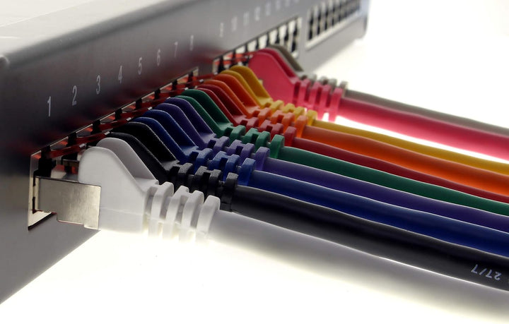 Netzwerkkabel Cat.6 7,5m 10 Farben Ethernetkabel Lankabel Cat6 Lan Netzwerk Kabel Sftp Pimf Patchkab