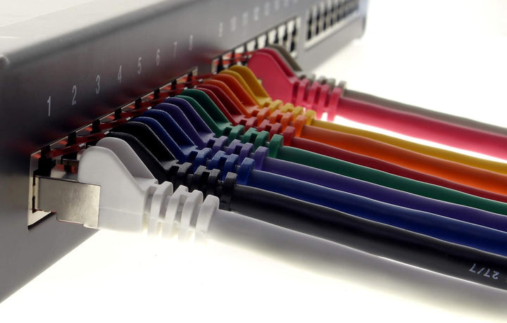 Netzwerkkabel Cat.6 50m magenta - 1 x Ethernetkabel Lankabel Cat6 Lan Netzwerk Kabel Sftp Pimf Patch