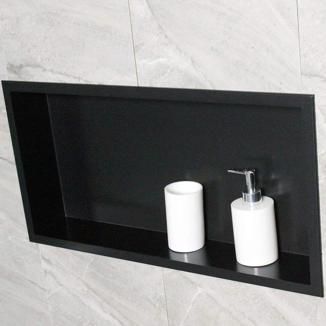 Bernstein Wandnische aus Edelstahl BS603010-60 x 30 x 10 cm - Duschablage für Badutensilien - Flexib