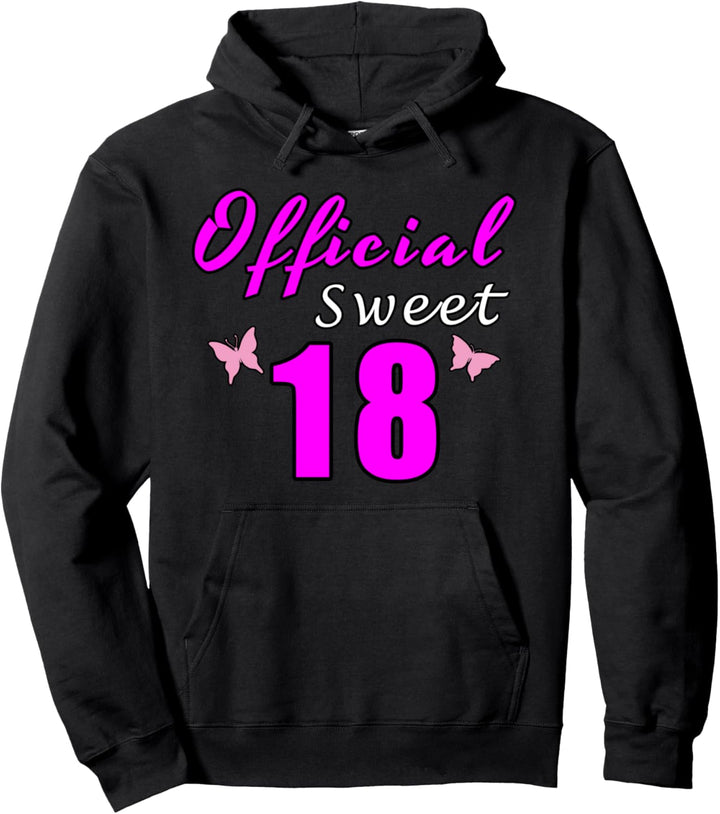 Official Sweet 18 2003 18. Geburtstag Teenager Mädchen Pullover Hoodie