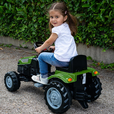 Lemodo Trettraktor ab 3 Jahre | Kinder Traktor in grün | Traktor zum draufsitzen | Kindertraktor mit