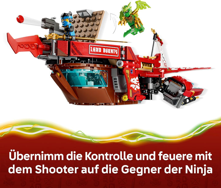 LEGO NINJAGO Wüstensegler - 3-in-1 Ninja-Spielset, umwandelbar in fliegendes Boot, Auto & Motorrad -