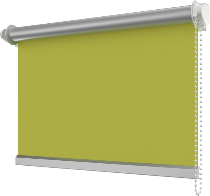 INTERDECO Verdunkelungsrollos/Thermo Rollos (2 Sets), Grün BxH 45,5 x 175 cm, Klemmfix Rollo ohne Bo