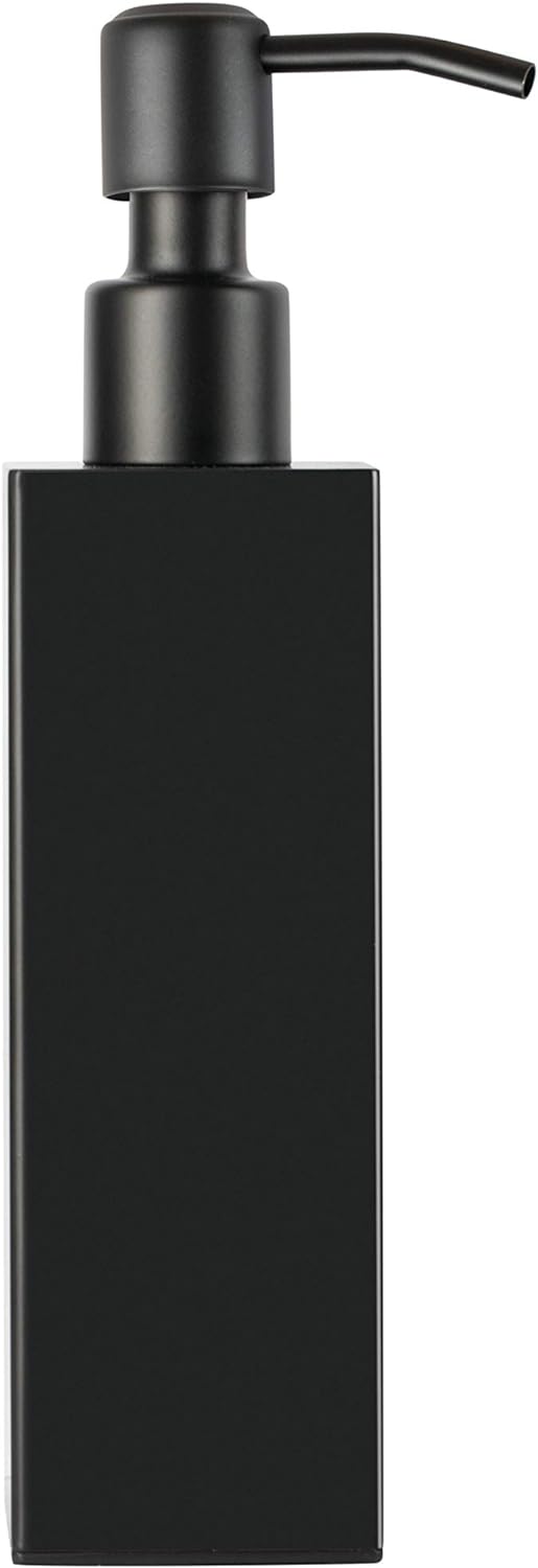 Ambrosya - Freistehender Seifenspender aus Edelstahl in Schwarz - Bad Badezimmer Halter Halterung Se