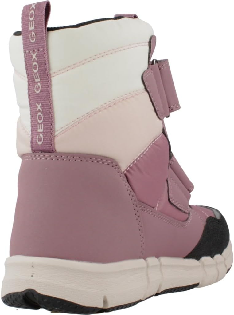 Geox J Flexyper B Ab Stiefelette für Mädchen 28 EU Dk Rose, 28 EU Dk Rose