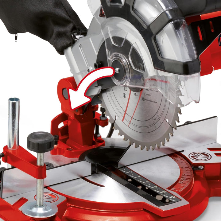 Einhell Kapp-Gehrungssäge TC-MS 2112 (max. 1.600 W, 5.000 min-1, hochwertiges HM-bestücktes Sägeblat