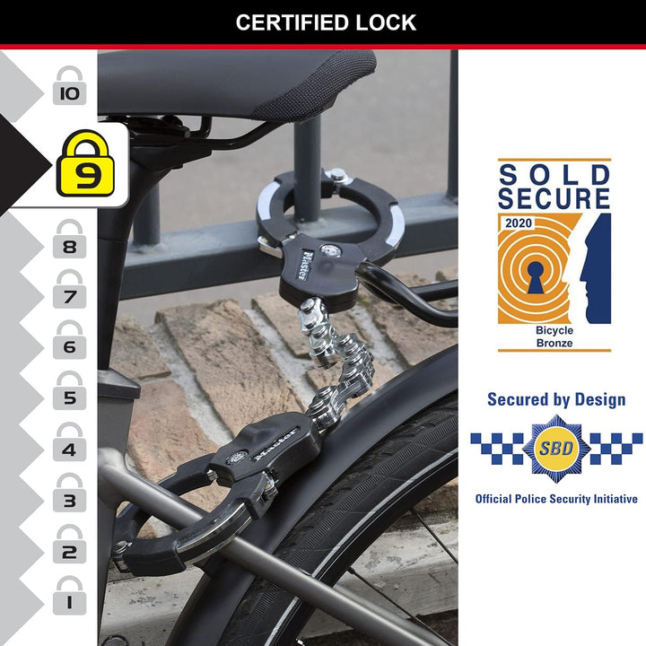 Master Lock zertifiziert und patentierte E Scooter Schloss, Handschellenschloss, Fahrradschloss, 55