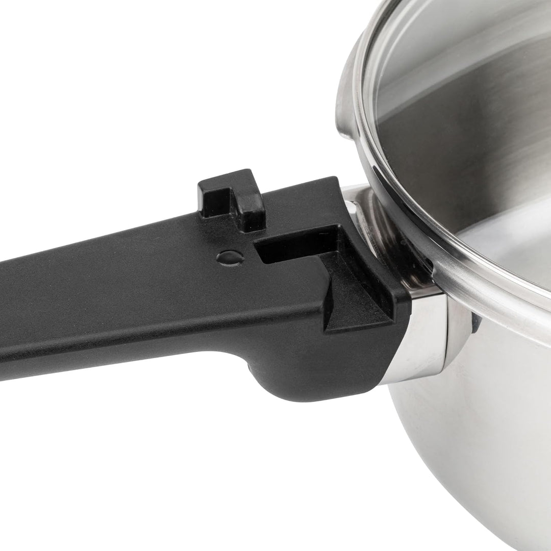 JATA Home HOLL2547 Express-Schnellkochtopf, 4 l + 7 l, Edelstahl, SUS304, Induktion, 2 Druckstufen,