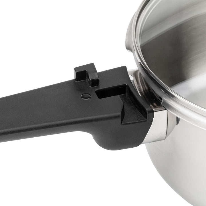JATA Home HOLL2547 Express-Schnellkochtopf, 4 l + 7 l, Edelstahl, SUS304, Induktion, 2 Druckstufen,