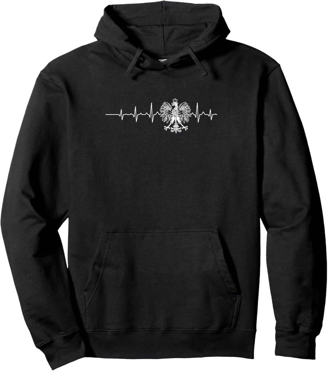 Polen Polska Herzschlag Heartbeat Pullover Hoodie