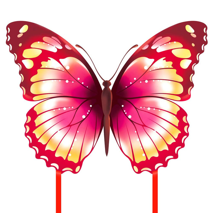 Mint's Colorful Life Schmetterling Drachen flugdrachen für Kinder und Erwachsene. Pink, Pink
