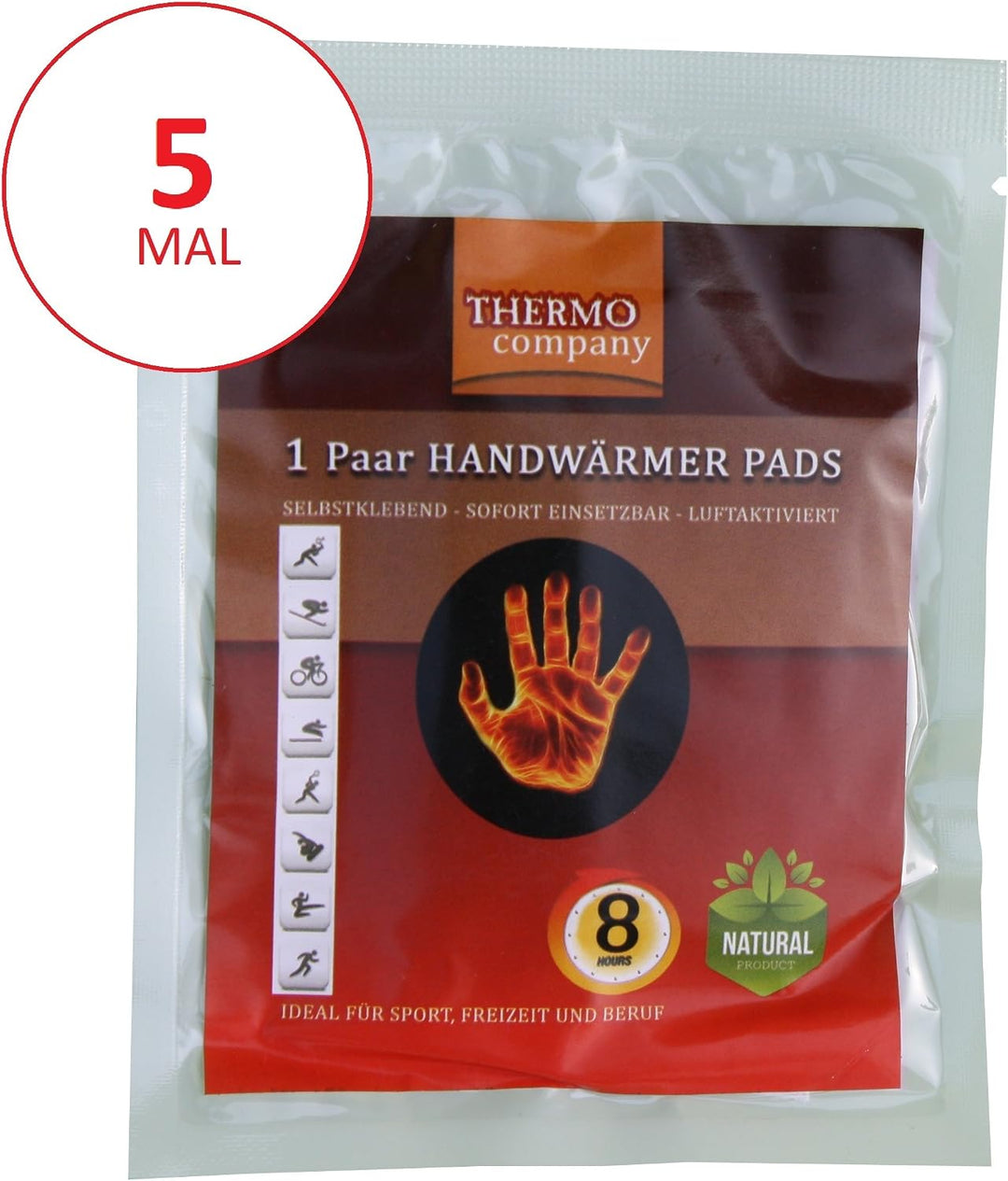 Handwärmer Pads | Wärmepads Hände | Hand-Wärmekissen | Taschenwärmer extra warm | Bis zu 8 Stunden W