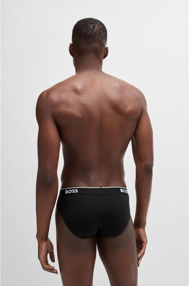 BOSS Herren Brief 3P Power Dreier-Pack Slips aus Stretch-Baumwolle mit Logos am Bund XL Open Miscell