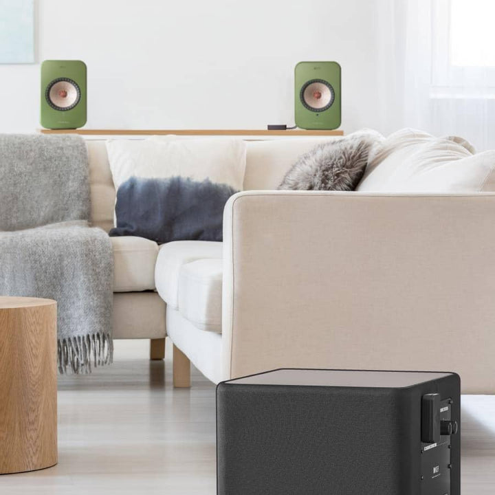 KEF KW1 Kabelloses Subwoofer Adapter Kit Schwarz | Passend zu Kube8b, Kube10b, Kube12b, KF92| Funküb