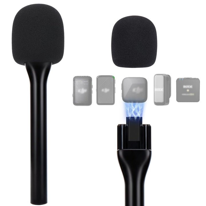 SUNMON Magnetischer kabelloser Mikrofonhalter für DJI Mic Mini, Mikrofonständer für DJI Mic1/2, trag