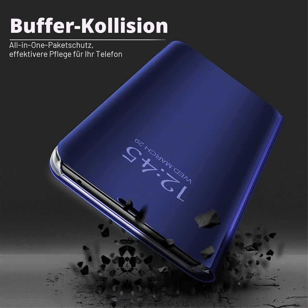 für Samsung S26 Ultra Hülle Clear View Spiegel Handyhülle für Samsung Galaxy S26 Ultra Flip Case Han