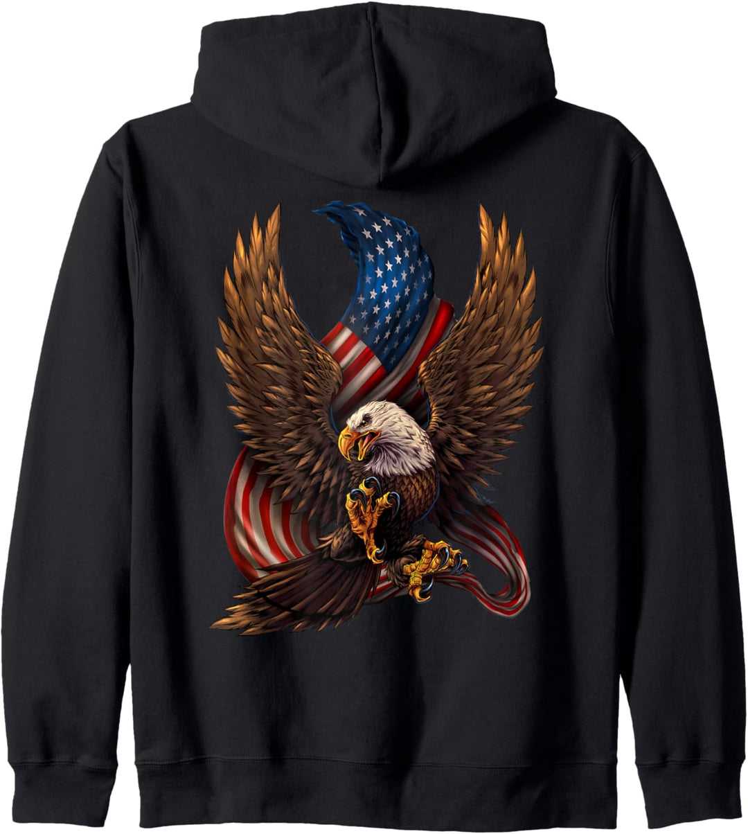 Patriotisches amerikanisches Adler und Flagge Kapuzenjacke