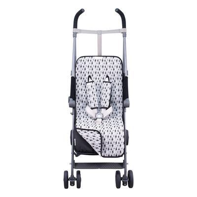 JYOKO KIDS Sitzauflage Universal Reversibel für Kinderwagen + Gurtpolster Hergestellt aus Baumwollst