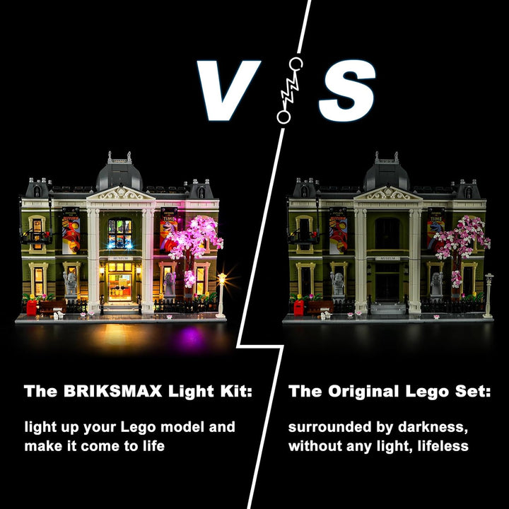 BRIKSMAX 10326 LED Licht für Naturhistorisches Museum - Kompatibel Mit Icons Bausteinen Modell - Ohn