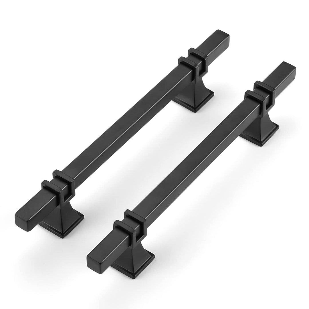 LONTAN 10 Stück Küchengriffe Schwarz Möbelgriffe Schwarz 128mm Schrankgriffe Schwarz Griffe für Küch