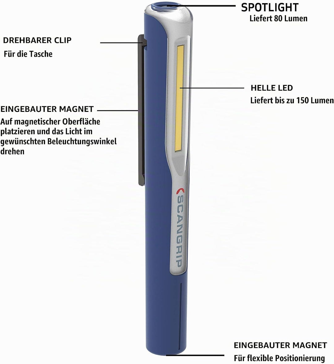 SCANGRIP 03.5116 - Linterna MAG Pen 3 c/USB