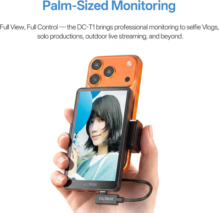 VILTROX 5-Zoll Telefon-Monitor mit Touchscreen-Kamerasteuerung