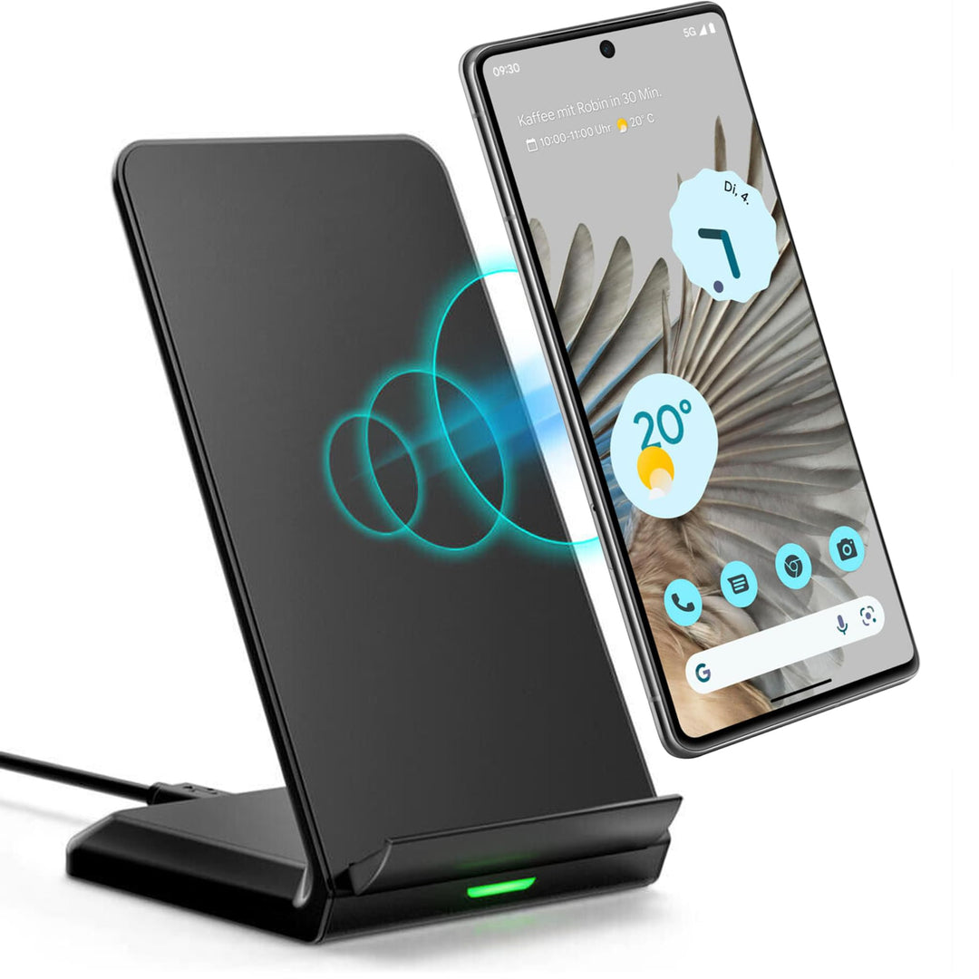 Induktiv Ladestation passend für Samsung Galaxy S25 S24 S23 S22 S22+ S21 FE Plus Ultra 5G S20+ A56 A