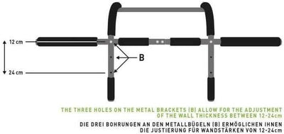 Schildkröt Multifunktions-Türreck 4 in 1, Multifunktional verstellbar, max. 100 kg, 960044 Schwarz-G