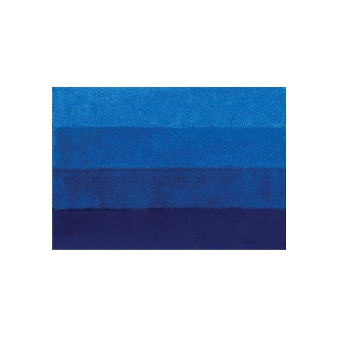 Spirella Badteppich Badematte Badvorleger Duschvorleger Mikrofaser Hochflor flauschig 55x65 cm – Bla