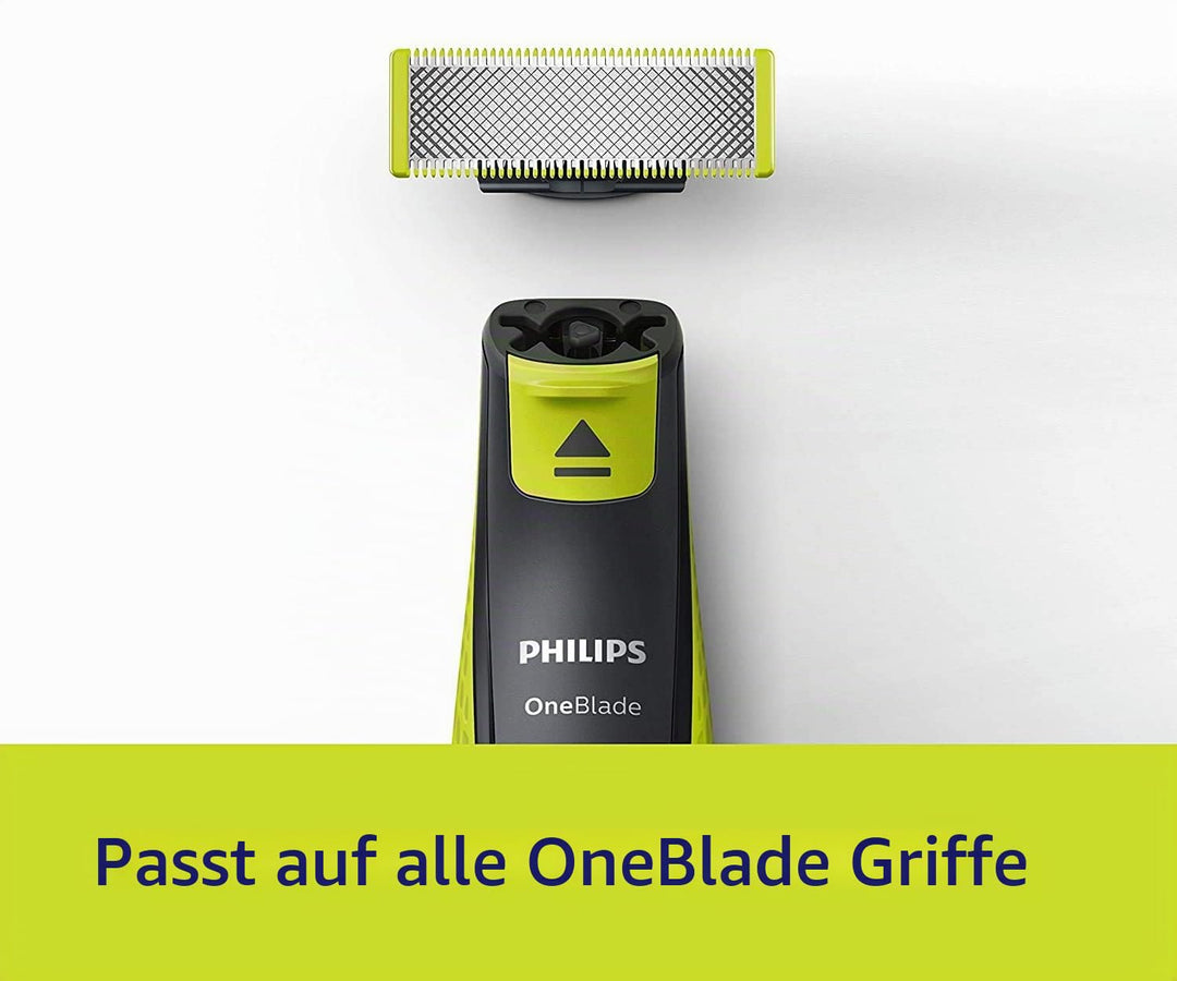 Philips Ersatzmesser QP210, 50, Schwarz, Grün, Edelstahl