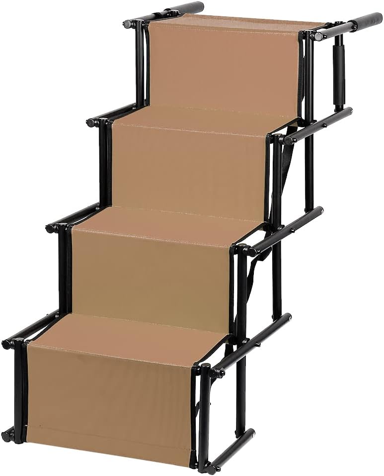 Hundetreppe klappbar - Mobile Auto-Einstiegshilfe für grosse und kleine Hunde, hochwertige, Wasserab