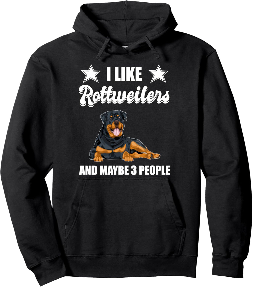 Ich mag Rottweiler Geschenk Rottweiler Pullover Hoodie