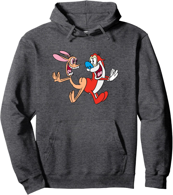 Ren and Stimpy Booty Bump Jump Smiles Pullover Hoodie
