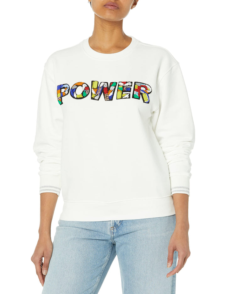 Desigual Damen Sweatshirt S Weiss, S Weiss