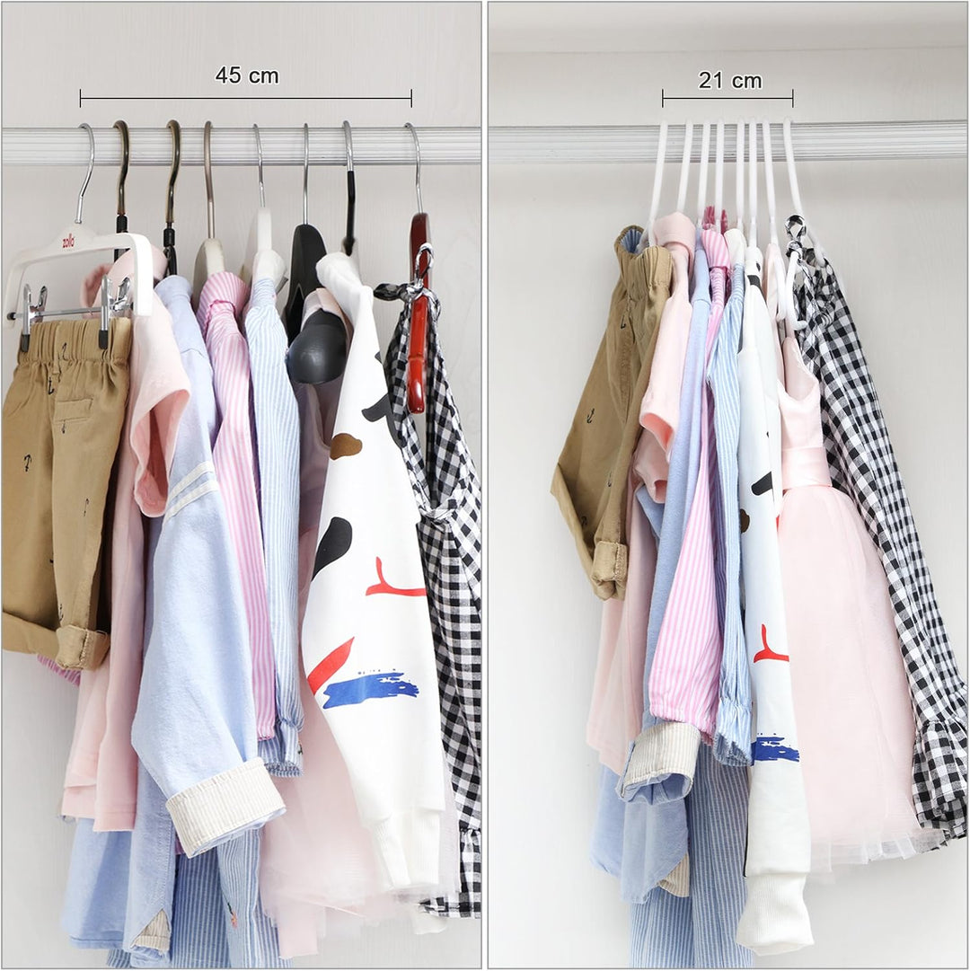 SONGMICS 30 Stück Kinder Kleiderbügel, für Babyklamotten/Babykleidung/Kinderkleidung, Premium-Qualit