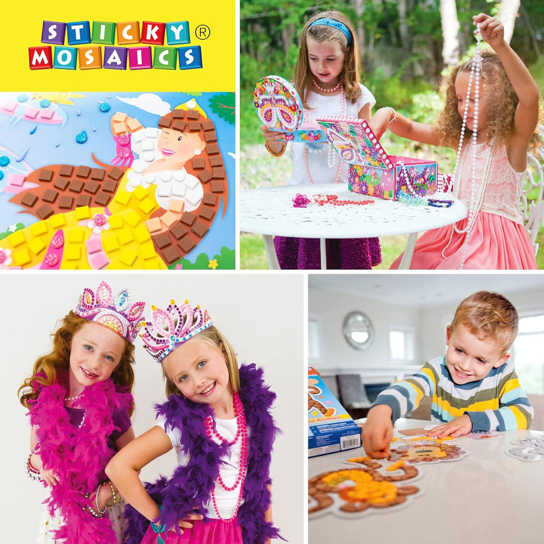 ORB Sticky Mosaic Glitzer Fee, kreative Geschenke Bastelset Kinder Geschenke für Mädchen und Jungen
