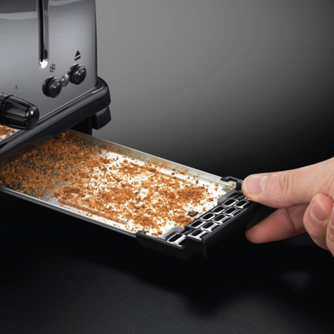 Russell Hobbs Toaster [für 2 Scheiben] Victory Edelstahl (extra breite Toastschlitze, 6 Bräunungsstu