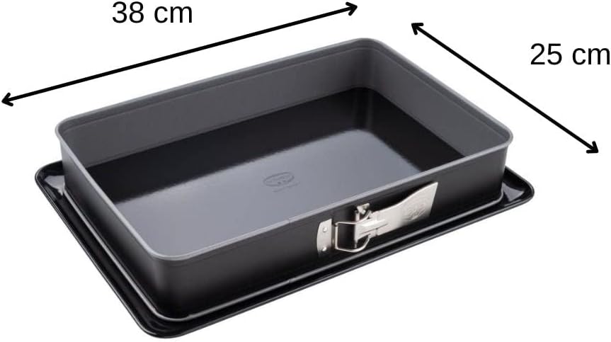 Dr. Oetker Rechteckige Springform mit Servierboden 38 x 25 cm Back-Idee & Kastenform 30 cm Back-Lieb
