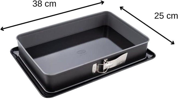 Dr. Oetker Rechteckige Springform mit Servierboden 38 x 25 cm Back-Idee & Kastenform 30 cm Back-Lieb