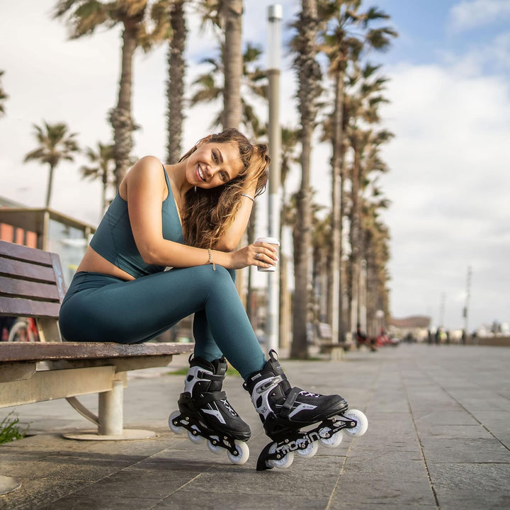Movino Inline Skates | Cruzer B2/B3/Two | Verstellbare Rollschuhe | Damen Mädchen Jungen Inliner | I