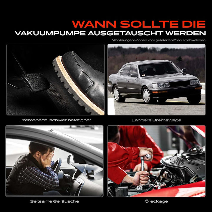 Frankberg Unterdruckpumpe Bremsanlage Vakuumpumpe für 1er E81 E87 130 3er E90 E91 E92 5er E60 E61 6e