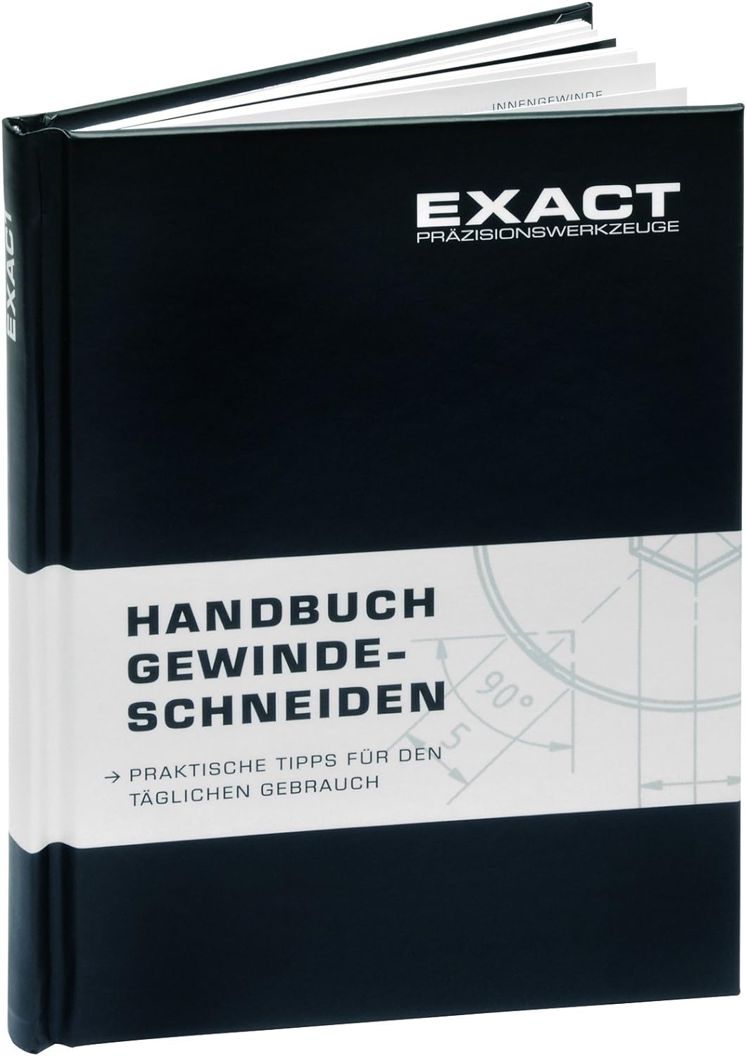 Exact 42305 Maschinengewindebohrer - Satz M3-12 in HSS Co 5 Form B 7-teilig DIN 371/376 inkl. Handbu