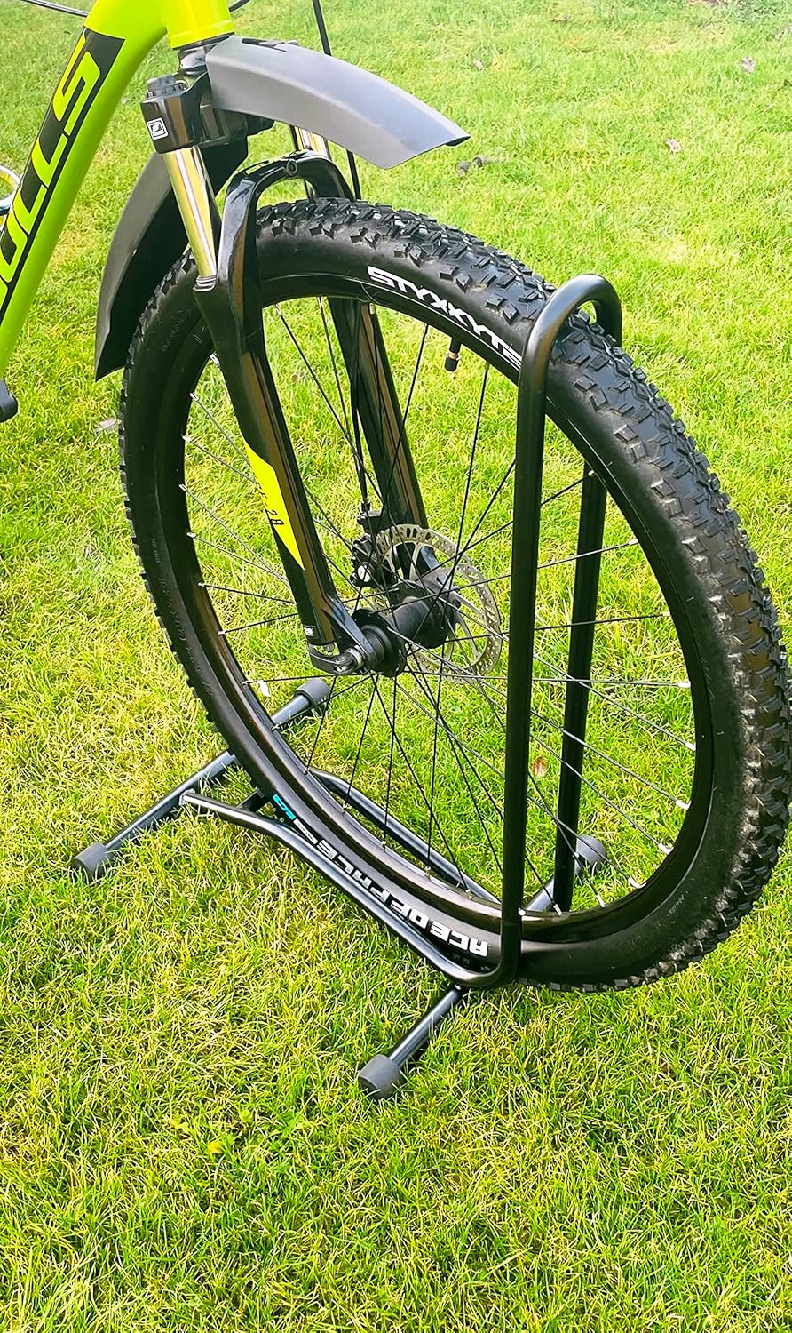 INION Fahrrad Bike Halterung Bodenständer Fahrradständer Fahrradparkplatz Fahrradhalter gummierte Au