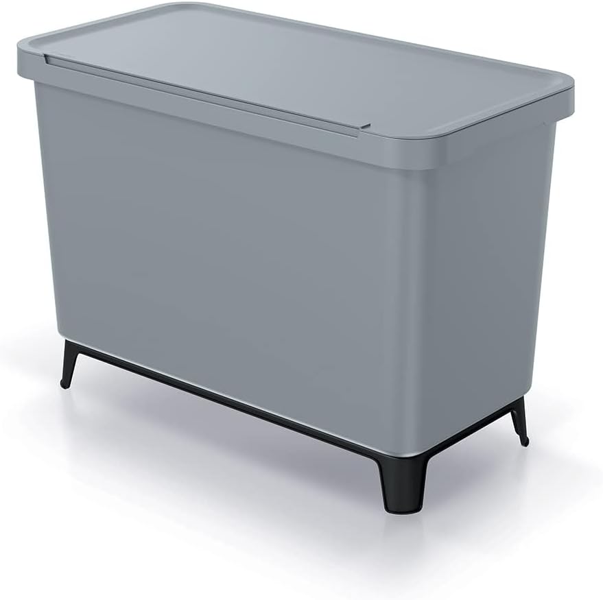 BirnePower Mülleimer 3er Set 3x 10L Müllbehälter Abfalleimer 30L Mülltrennsystem Müllsammler Set Ein