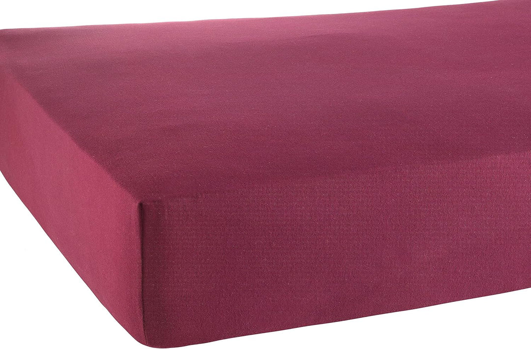 BaSaTex Bio Jersey Premium Spannbettlaken | Spennbetttuch für Wasserbetten und Boxspringbetten | 97%